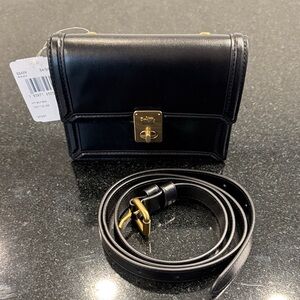 Coach Hutton Black Leather Belt Bag (no chain strap)